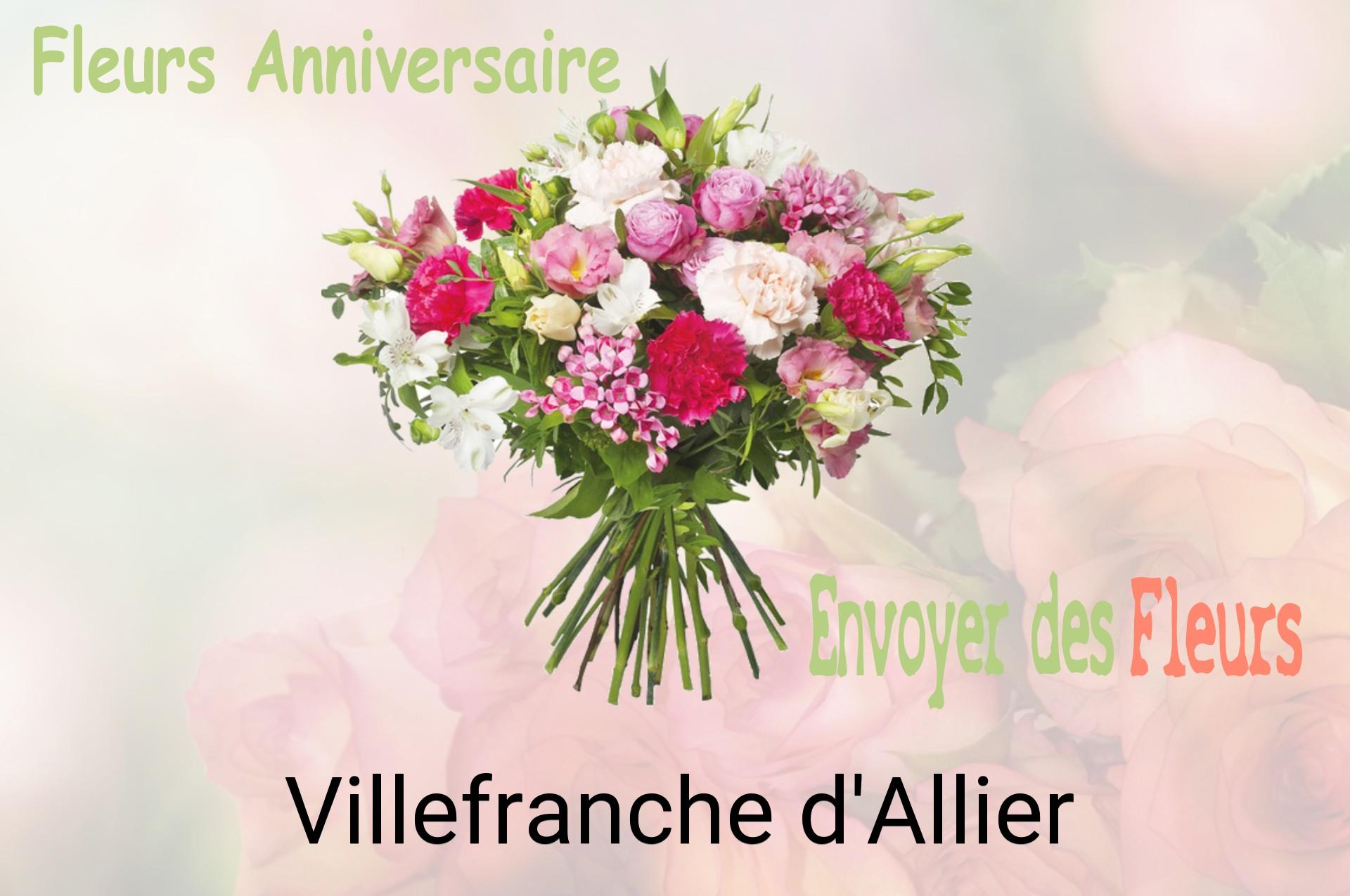 Bouquet de fleurs d’anniversaire livré à Villefranche-d'Allier