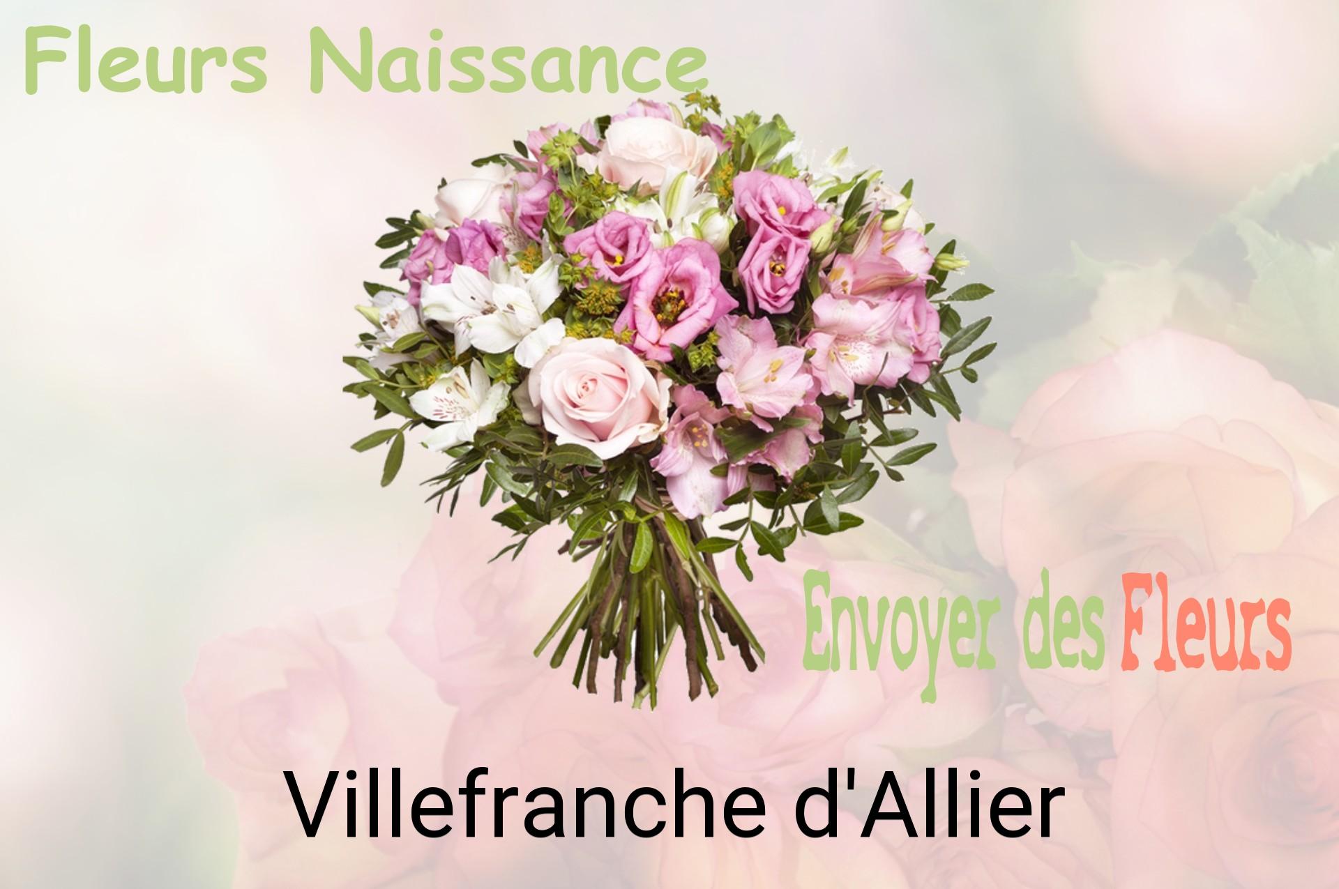 Bouquet de fleurs de naissance livré à Villefranche-d'Allier